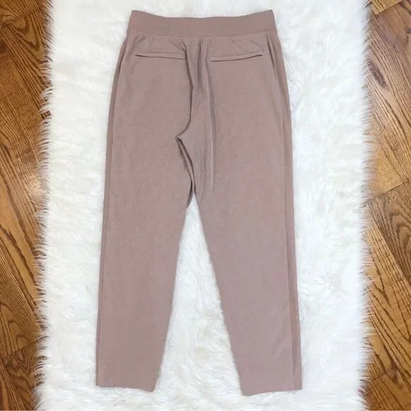 ATHLETA Brooklyn Textured Ankle Pant 982287 in Grain Camo Mocha Latte Size 8 - Picture 4 of 14